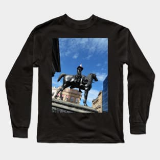 Scottish Photography Series (Vectorized) - Duke of Wellington Statue Glasgow #1 Long Sleeve T-Shirt